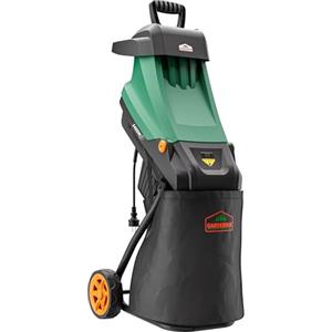 Gardebruk® Biotrituratore Elettrico Trinciatrice 2400W 2X Raccoglitore 50L Cippatore Trita Legno Tritatutto da Giardino