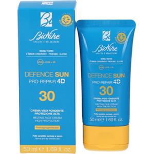 Bionike Defence Sun Crema Viso Fondente SPF 30 - Protezione Alta per Pelle Normale e Secca, 50 ml