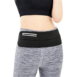 Gisdanchz Marsupio Running Accessori Corsa Sportivo Trekking Uomo per Porta Telefono Fascia Cellulare Donna Portacellulare Correre da Marsupi Cintura Bici Portatelefono Borsello Nero