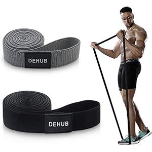 DEHUB Elastici e bande,DEHUB 2PCS Pull Up Elevata elasticità Panno spesso bende elastiche palestra durevole lunga Bande di Resistenza,per Glutei allenamento forza, terapia fisica,Pilates Esercizio