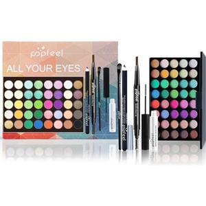 FantasyDay Set di Trucchi, FantasyDay Kit di Bellezza Cosmetici Kit per Occhi, Viso e Labbra - Natale Regalo Xmas Makeup Gift Set con Correttore, Rossetti, Lucidalabbra, Palette Ombretti, Mascara, Trousse, Fard