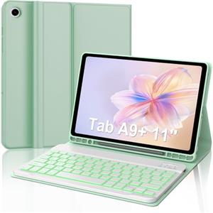 FOGARI Custodia con Tastiera Retroilluminata Italiana per Samsung Tab A9+, Compatibile con Samsung Tab A9 Plus 11