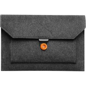 UKCOCO 15 Pollici Custodia PC Portatile: Feltro Impermeabile Custodia per Laptop - Multifunzionale Laptop Custodia per Laptop Adattatore di Alimentazione Cellulare Cavo Dati Topo Nero
