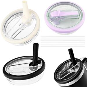 GmwyCzV 3 Pezzi Coperchi di Ricambio Stanley, Coperchi di Ricambio con Flip Straw, Antigoccia e Antipolvere Coperchio, Riutilizzabile Coperchio di Ricambio Tazza da 40 oz, per Caffe Coperchi