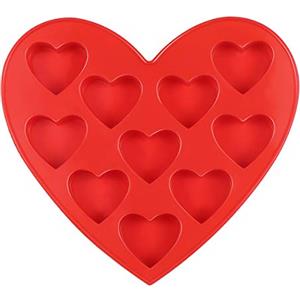 BESTOMZ a forma di cuore Silicone forme e cubetti di ghiaccio 10 Set di forme, Praline, Cioccolato di forme per San