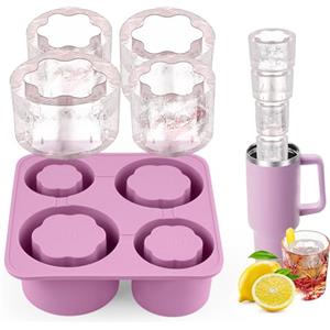 Lifhety Ghiaccio Stampo per Stanley Cup, Cubetti Ghiaccio Silicone Riutilizzabili, Stampi per Ghiaccio Grandi per Cocktail Caffè Whisky