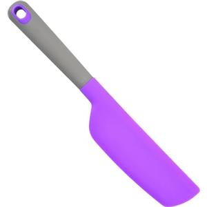 Granvoo Spatola Silicone Cucina Lunga 32,8 x 5,5 cm, Raschietto Silicone da Cucina, Spatola di Gomma Grande, Resistenti al Calore Spatola Miscelare da Cucina per Dolci Cucinare e Cuocere Forno (Viola)