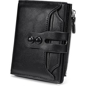 UTO Portafoglio Donna in Morbida Pelle Sintetica e RFID Blocco Facile e Sicurezza Tenere Euro,Moneta,Carta Piccola Borsa