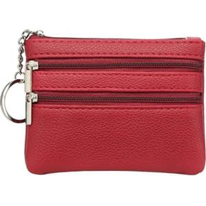 GOIACII Mini Portamonete Donna in PU Pelle, Piccolo Portamonete Donna, Mini Portafoglio Portamonete da Donna con Portachiavi