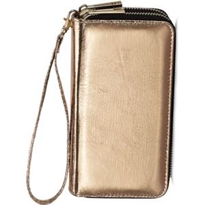 HAWEE Lunga Clutch Portafoglio Donna Doppia Cerniera Portamonete Borsa per Cellulare Pochette da Polso con Slot per Schede Multiple per Banconote Moneta Contanti Fattura