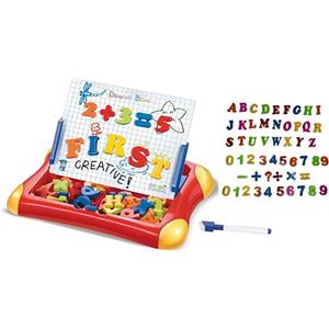 Generico Lavagna per Bambini Lavagnetta Magnetica e Disegno 2in1 per Pennarelli con Pennarello Lettere Numeri Magnetici 26 Lettere 20 Numeri 6 Simboli Lavagna Cancellabile Lavagna con Cancellino Gioco e Scuola
