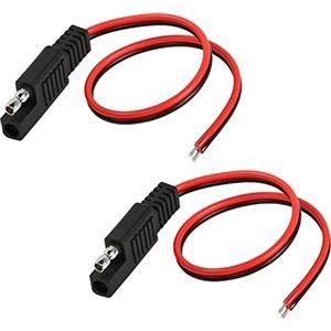 MEIRIYFA Cavo di estensione del connettore SAE, connettore rapido SAE spina di scollegamento SAE cavo di prolunga automobilistico, spina SAE del pannello solare 2 pezzi - 30 cm