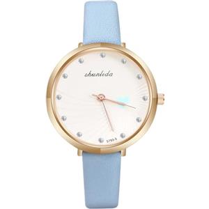 OFFCUP Orologio Da Donna, Orologio Al Quarzo Analogico, Orologio Da Polso per Donna Orologio Da Donna Analogico Al Quarzo Classico Business Casual Pelle (Blu)