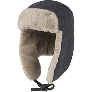 Gisdanchz Cotone Ushanka Colbacco Bambini Donne Russo Lanugine Cappello con Paraorecchie Aviatore Cappelli Colbacco Invernale Impermeabile Russia Neve Berretto Cappelli Inverno Sci Cappello Blu