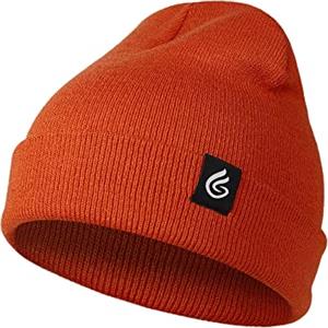 Gisdanchz Cappello Uomo Donna Inverno Cappellino Invernale Cappelli Invernali Uomo Donna Berretto Invernale, Arancione Scuro