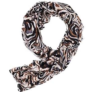 QUEEN HELENA Sciarpa Invernale Avvolgente Scialle Girocollo Fantasia Casual Donna SC22-6 (Marrone, Taglia Unica)