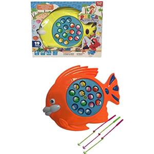 Generico Gioco Pesca Pesci Pesca Pesciolini Pesca Pesci Giocattolo Pesca Pesciolini con Musica Gioco Giochi di Societa con Canna da Pesca per Bambini Colori Assortiti Colore Casuale
