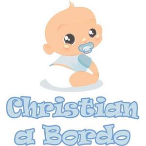 GamesMonkey Adesivo Bimbo Bimba a Bordo - - Nome Personalizzato 12 CM - Maschio - Stickers Auto Esterno Vinile Lucido (Christian)