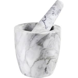 Brightium Mortaio in marmo da 12 cm, ideale per schiacciare e mescolare ingredienti in cucina e pasticceria.