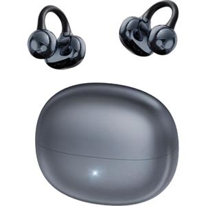 CATGIFF Sport Cuffie Bluetooth, Ultraleggero 4.8 g, Hi-Fi Suono, IP5, Conduzione Ossea e Design Ergonomico, 65H di Autonomia, Clip Orecchio Elegante Auricolari ad Alte Prestazioni Nero