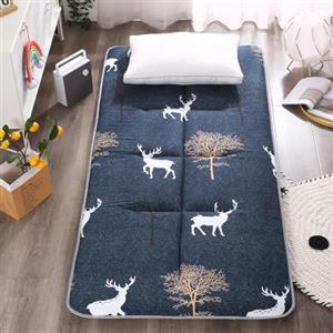 FZKun Tappetino futon, materasso pieghevole leggero, con base antiscivolo, per dormire, per riposare, viaggi, letto degli ospiti, dormitorio, ufficio, uso tatami (Marrone, 70 x 180 cm)