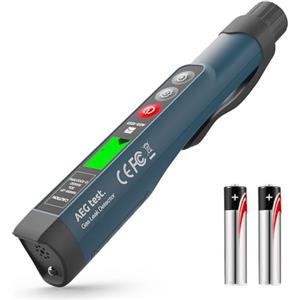 AEGTEST 1223 Rilevatore di Perdite di Gas con Allarme Visivo e Sonoro, Luce Integrata, Rilevatore di Gas Naturale per Individuare Perdite di Gas Combustibili come Metano, Propano per Casa