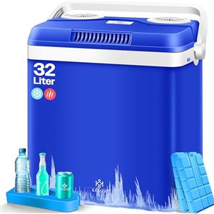KESSER® Frigorifero 32 Litri | Raffreddamento e Riscaldamento | Frigorifero termoelettrico 12 Volt e 230 Volt | Minifrigo | per Auto e Campeggio |incl. Pacchetti di raffreddamento | EEK A++