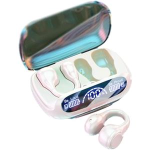 Generic Auricolari Senza Fili Bluetooth con Gancio per Orecchio, Clip per Orecchio, Cuffia a Conduzione Ossea, Microfono, Riduzione del Rumore HiFi, Conduzione del Suono Z1c9