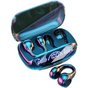 Generic Gancio per l'orecchio Wirelessbluetooth Auricolari Clip Dell'orecchio Conduzione Ossea Cuffia Con Riduzione Del Microfono L6j4 Rumore Suono Hifi