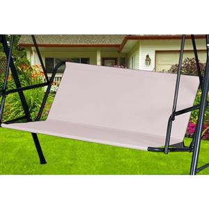 ZHMIZHAM Coprisedile da Giardino per Dondolo, Copriseduta di Ricambio per Dondolo da Giardino, Coprisedili per Altalena da Giardino Tessuto Oxford 600D (115 * 48 * 48cm,Weiß)