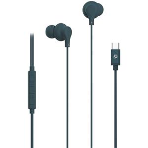 Celly Cuffie Auricolari In Ear USB-C con Microfono, Controllo Volume e Tasto di Risposta - Blu