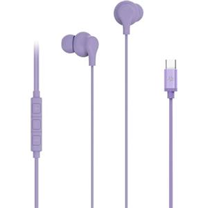 Celly Auricolari In Ear USB-C Stereo con Microfono e Controllo Volume - Colore Viola