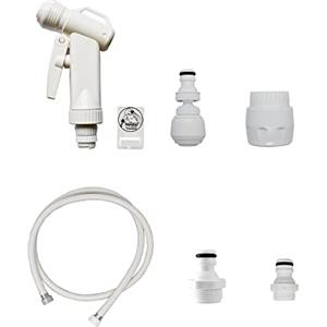 Siroflex 2015/2S Kit Bagno Accessori Lavatesta Completo Made In Italy | Doccetta Per Lavandino Con Raccordo Rapido | Doccetta Per Lavandino | Allaccio Per Tubo Di Carico Di Lavatrice e Lavastoviglie