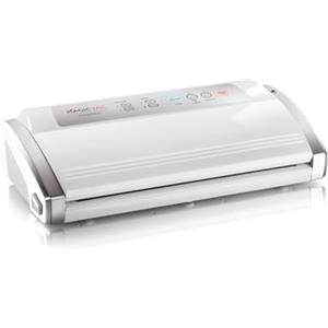 Magic Vac, Dinamika, Macchina Sottovuoto Alimenti Multifunzione Professionale, per Sacchetti Sottovuoto, Contenitori e Marinatura, con Kit Sottovuoto Alimenti, Brevettata, Silver White