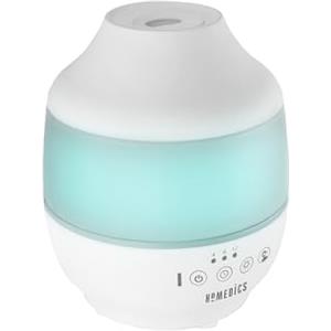 HoMedics Umidificatore ad Ultrasuoni Total Comfort Cool Mist, Luce Notturna a 7 Colori, Timer di Spegnimento Automatico di 12 Ore e Funzionamento Silenzioso per il Riposo Ideale