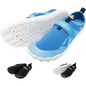 CRESSI Geko Shoes Azure/White 36, Scarpa da Scoglio Ideale per Ambiente Acquatico con Una Connessione Diretta al Fondale Marino Unisex Adulto, Azzurro/Bianco