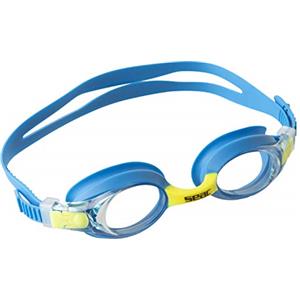 SEAC Bubble Occhialini Nuoto da Piscina per Bambini, Blu/Rosso, Taglia Unica