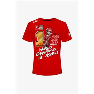 63 T-Shirt Celebrativa Mondiale Bagnaia 2023,M,Rosso
