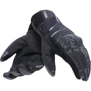 DAINESE - Tempest 2 D-Dry® Short Gloves, Guanti Moto Invernali, Touring, Impermeabili, Touchscreen, Man, Nero, M