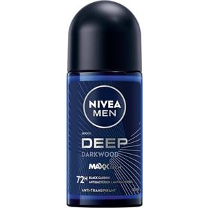 NIVEA MEN Sfera deodorante profonda, Nero Carbone, Legno scuro, 50 ml, 1 pezzo