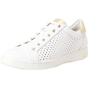 Geox D Jaysen B, Sneakers Donna, Bianco Oro White Gold, 39 EU