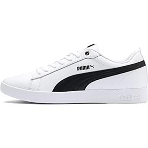 PUMA Smash Wns V2 L, Sneaker Donna, Bianco (White Black), 38.5 EU
