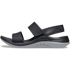 Crocs Donna LiteRide 360 Sandal W Sandalo, Black/Light Grey, 36/37 EU
