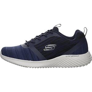 Skechers Bounder 52504, Scarpe Uomo, Navy Mesh Pu Trim, 45.5 EU