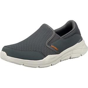 Skechers Equalizer 4.0, Sneaker Infilare Uomo, Grigio Grau Anthrazit Mesh Pu Orange, 42 EU