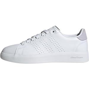 adidas Advantage Premium Leather Shoes, Scarpe Donna, Cloud White/Cloud White/Silver Dawn, 36 EU