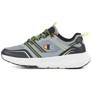 Champion Warrior Low, Sneakers Uomo, Grigio/Nero/Limone (ES008), 42 EU