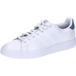 adidas Advantage Premium Leather Shoes, Scarpe Uomo, Cloud White/Cloud White/Crew Blue, 40 EU