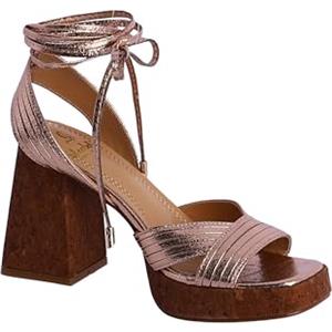 EL CABALLO Riva, Sandali estive con Tacco-Scarpe Donna Eleganti comode, Marrone, 40 EU