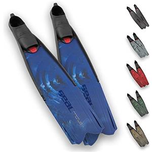 SEAC Motus, Pinne Lunghe per Immersioni, apnea e Pesca Subacquea ricreativa e da Gara, Blu, 43/44